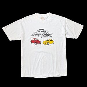 90s Vintage "Great Canadian Bug Show” T-shirt Volkswagen Beetle 1998 Car show.